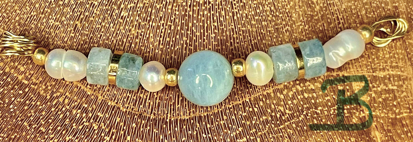 Choker Aigue Marine