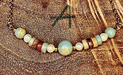 Choker Jaspe Aqua Terra