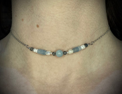 Choker Aigue Marine